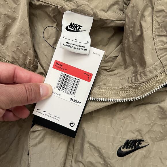 Nike Club Woven Bandon Full Zip Hooded Jacket FN3108-247 Men Size Large $130 NWT - Picture 9 of 12